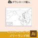 メリーランド州の白地図データ（Aiデータ）