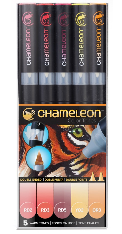 Chameleon Pen 5 Pen Warm Set (カメレオンペン　5本入りウォームセット)