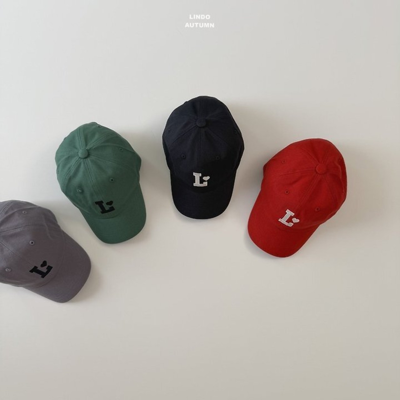 韓国子供服 / LINDO / Lロゴ ボールキャップ *free(頭囲 52cm)*