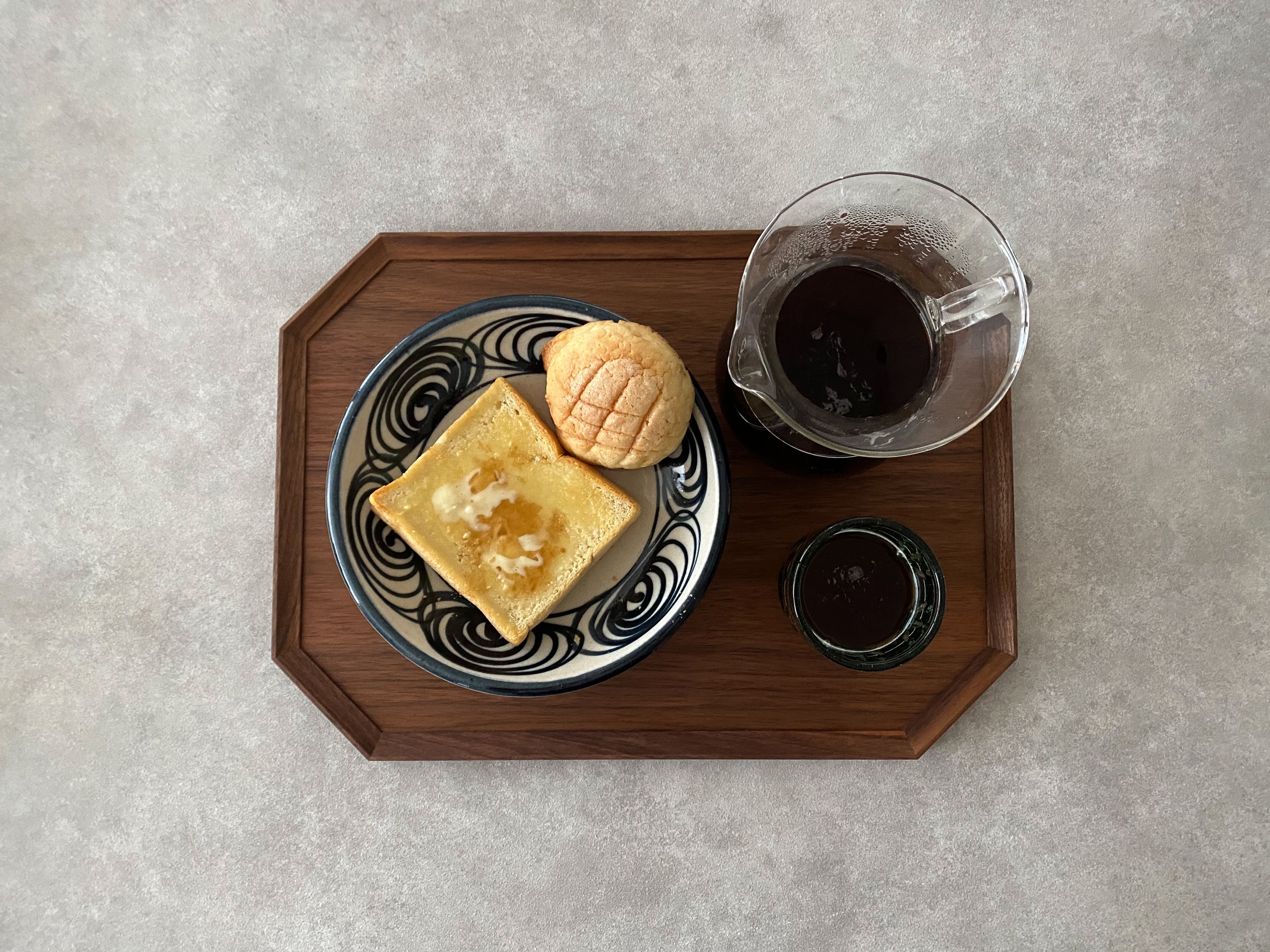 八角トレー・横長 / クルミ | iwakagu STORE