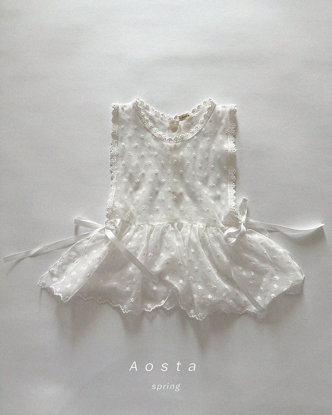 【予約】aosta ティアードレース vest