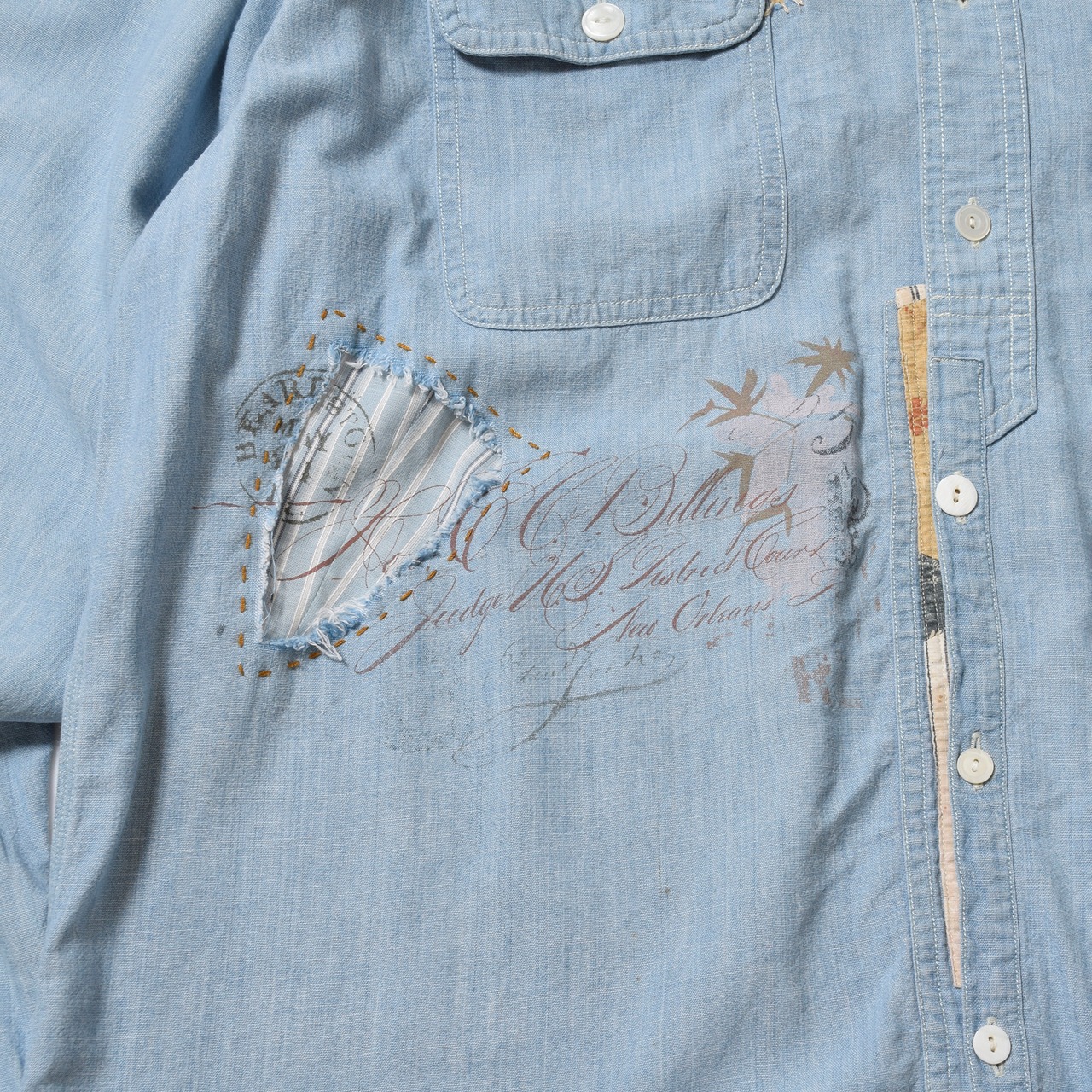 90s Special Polo by Ralph Lauren リペア加工 シャンブレーシャツ