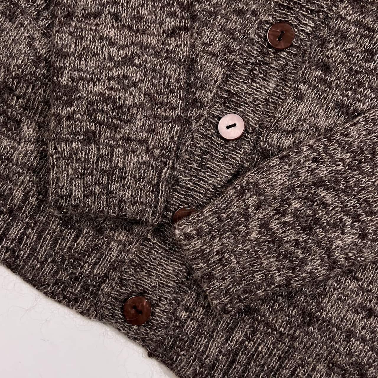 モヘヤ混 URBAN RESEARCH warehouse アーバンリサーチ Vネック ニット カーディガン 38/ブラウン系 レディース