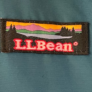 【llbean】70s 80s USA製 ウォームアップジャケット ナイロン ブルゾン ジャンパー フリース 刺繍ロゴ アメリカ古着