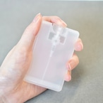 【カード型スプレー容器】20ml 乳白色 クリア ポリプロピレン カード型 アルコール 消 毒除菌 スプレー ボトル エタノール 霧吹き 携帯 詰替容器 四角 旅行 持ち運び ミスト 持ち歩き 透明 手指消毒 コスメ 化粧水