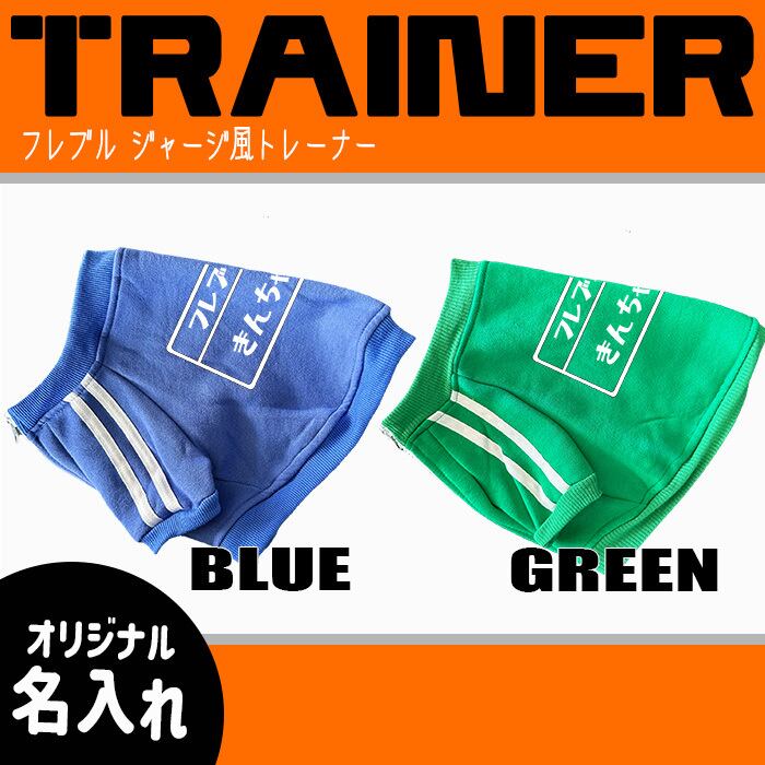 名入れ】フレブルちゃん ジャージ風 ブルー グリーン | G-snap