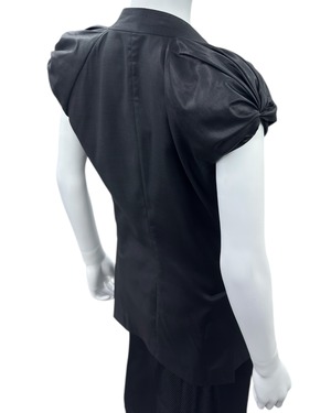 SS2010 KRIS VAN ASCCHE TWISTED SHOULDER JACKET