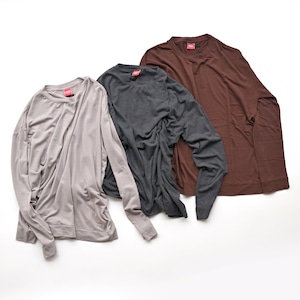 MANON SOFT KNIT CREW LONG SLEEVE TEE
