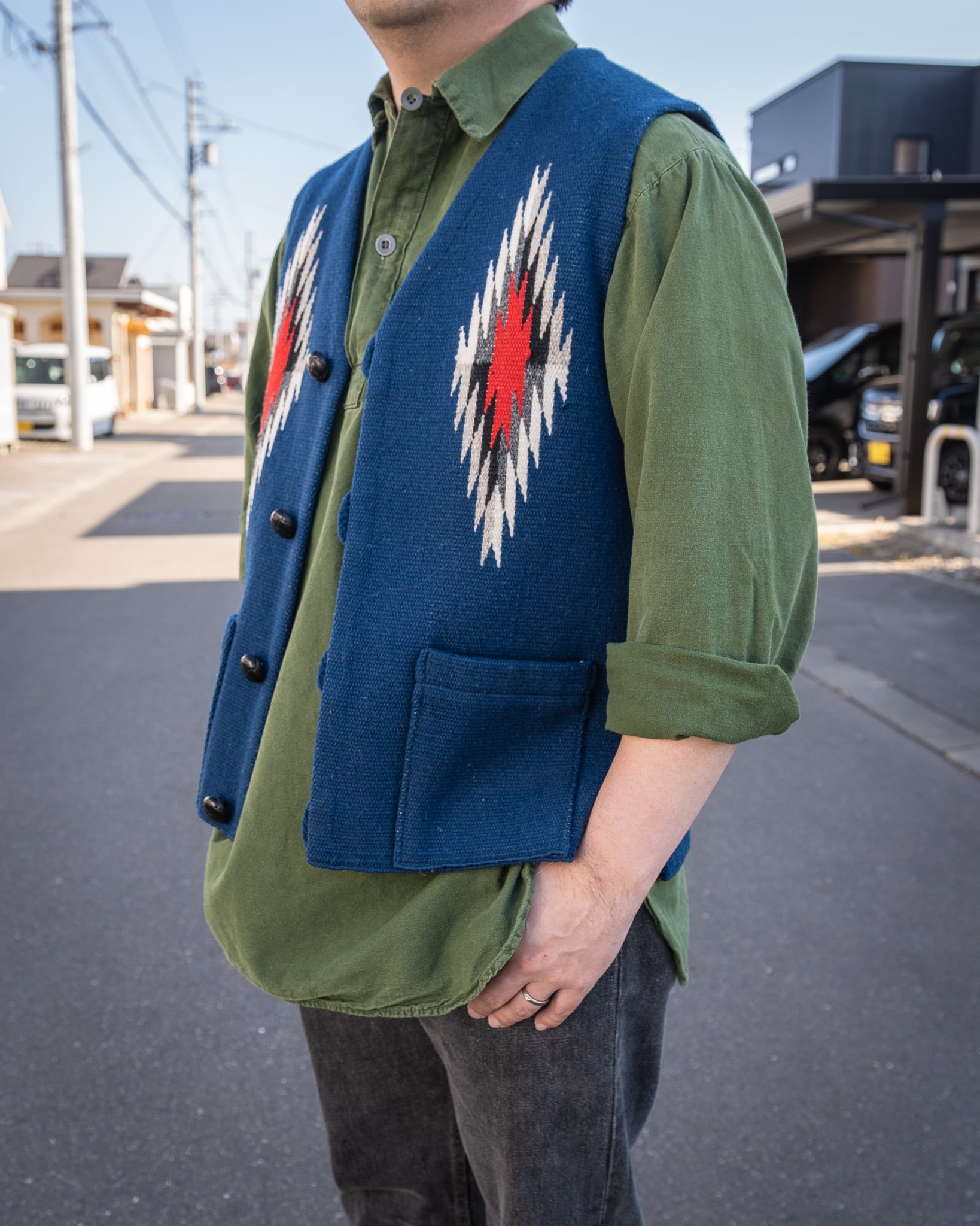 USED】Swedish Army M-55 Pullover Shirts スウェーデン軍 実物 M55