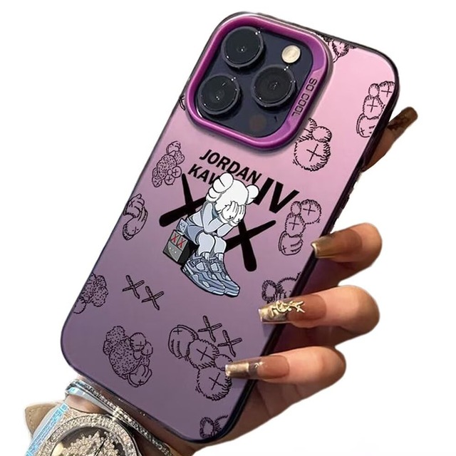 人気 iPhone SE2 ケース カウズ iPhone SE3 用 ケース 保護カバー かっこいい スマホケース キャラクター バンパー レンズ保護 ワイヤレス充電対応 アイフォン7/8/SE2/SE3 用 B