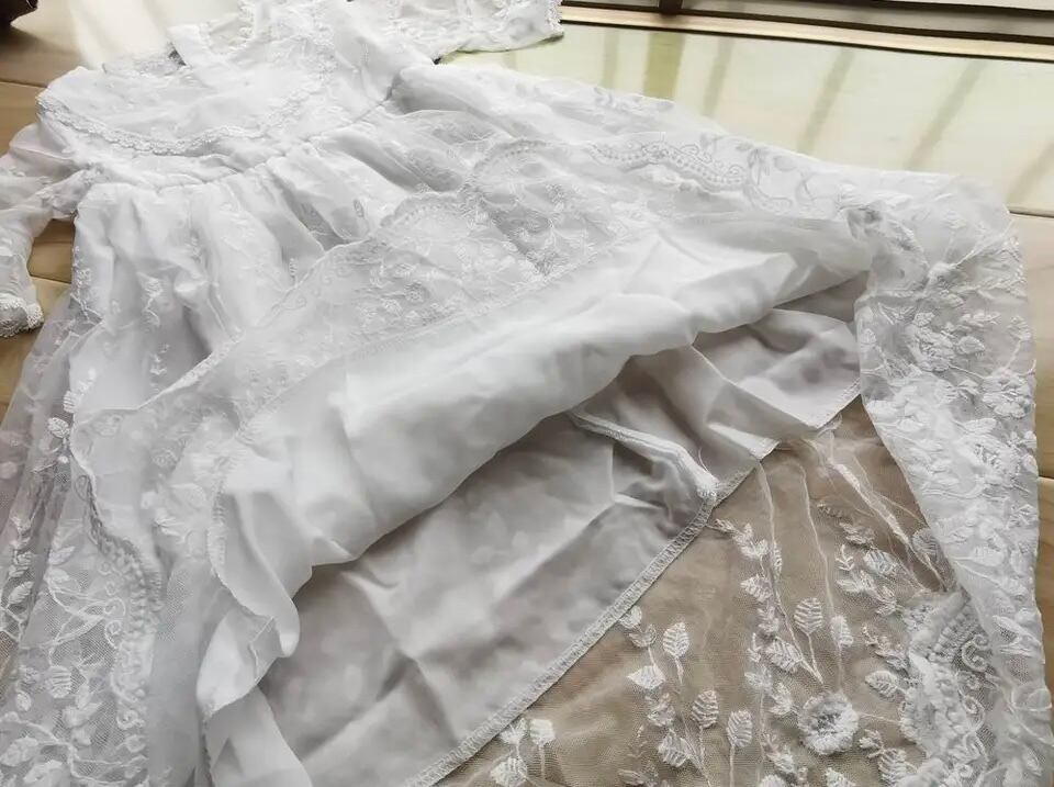 エンジェルレースワンピース•••••••海外子供服 韓国 ドレス 撮影 キッズフォト 春夏 誕生日 イベント 結婚式 発表会