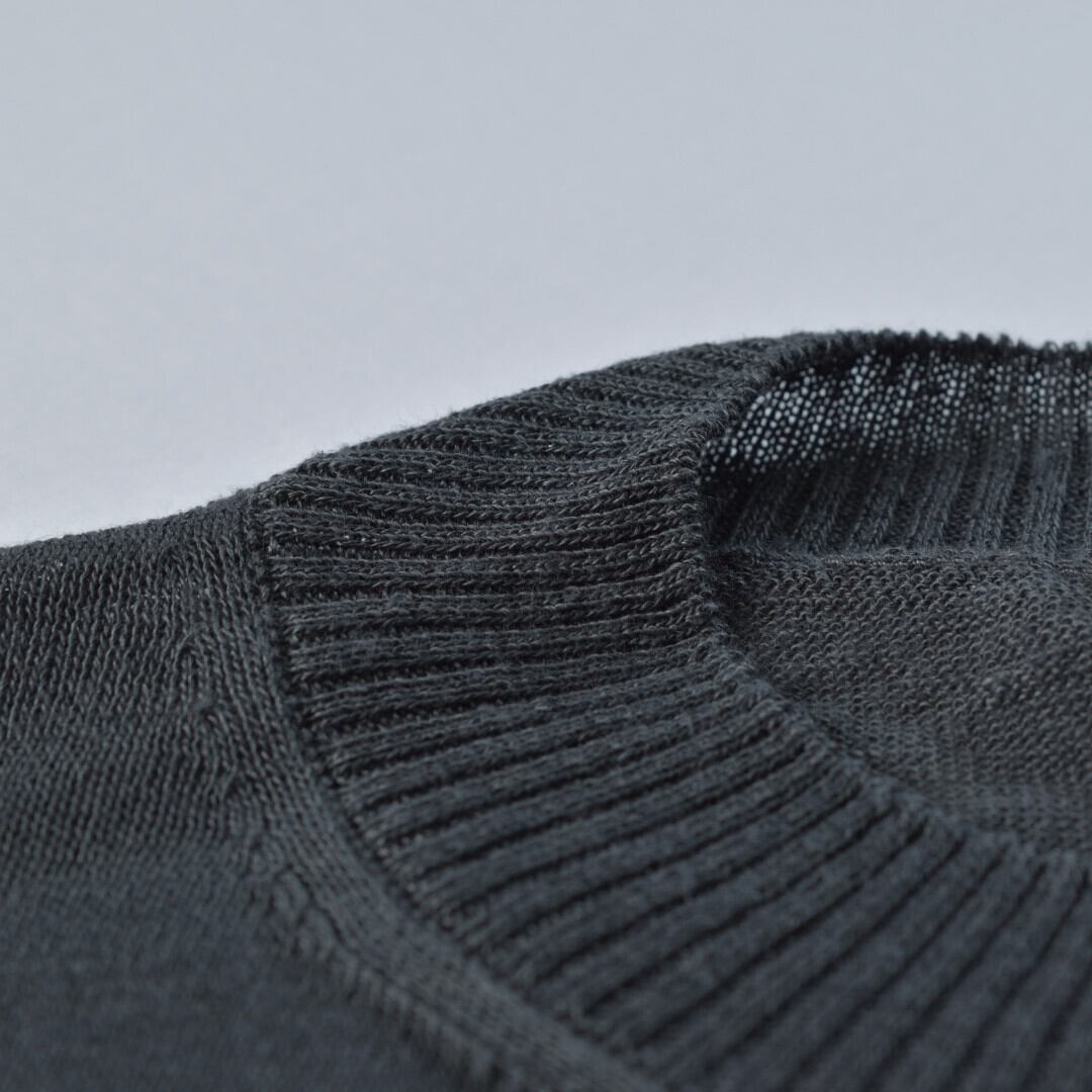 evam eva エヴァムエヴァ hemp pullover ヘンププルオーバー・インクブルー