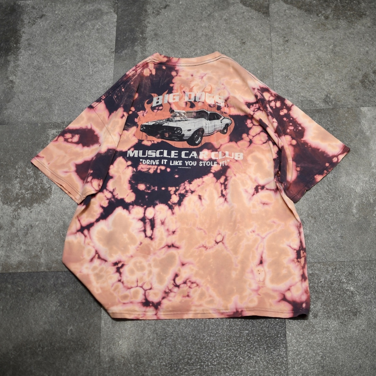 BIG DOGS bleach print tee