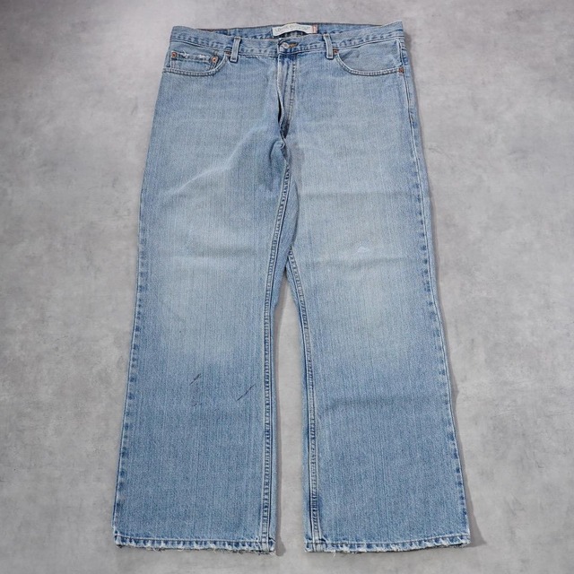 リーバイス567 Levis W36 フレアデニム 青 ブーツ 古着 17677