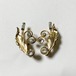 Vintage Bond Boyd Gold Plated Sterling Leaf Shaped Earrings