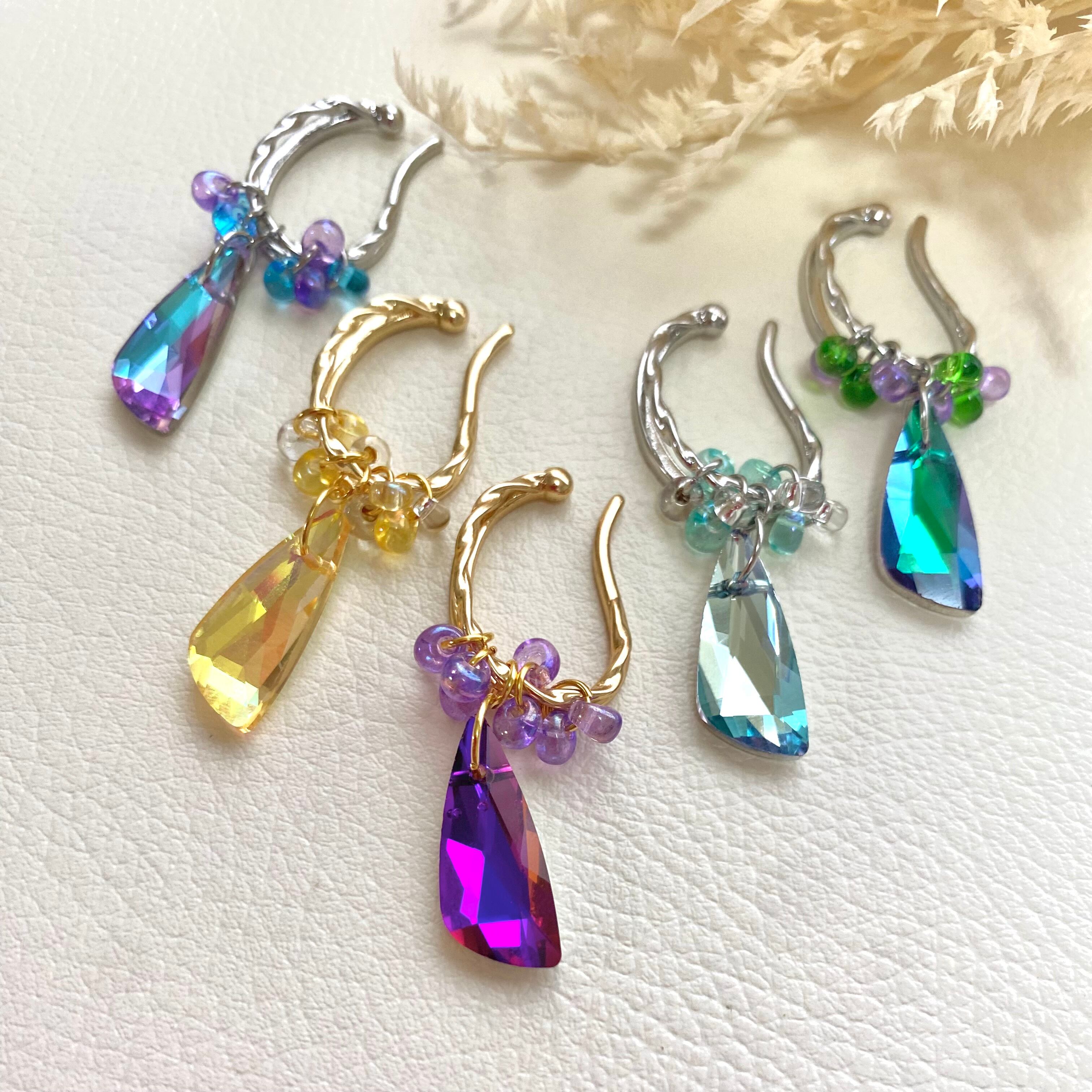 BLEACH【Brave Souls/モチーフイヤーカフ】 氷柱--tsurara-- 黄色 イヤーカフ | 翠midori