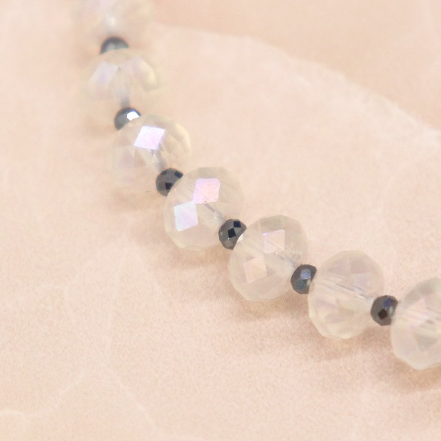 【Shining  Like Stardust】オーロラオーラ×シルバーオーラ×ロードナイトシリカ ブレスレット