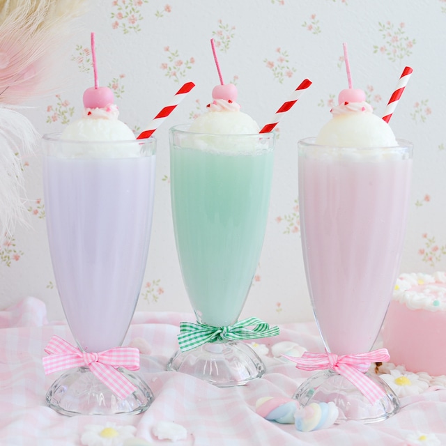 【PINK CHERRY】milk shake candle