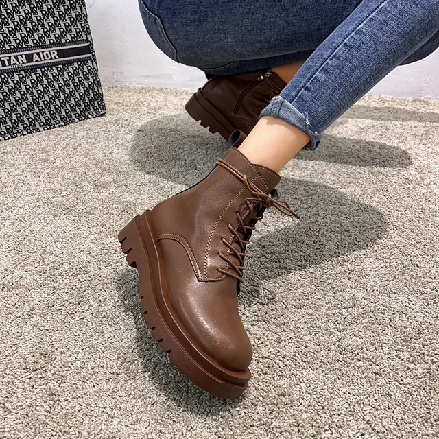 ブーツレッドカジュアルブラック レース 靴 シューズ レースアップ フェイクシューズ89541561765