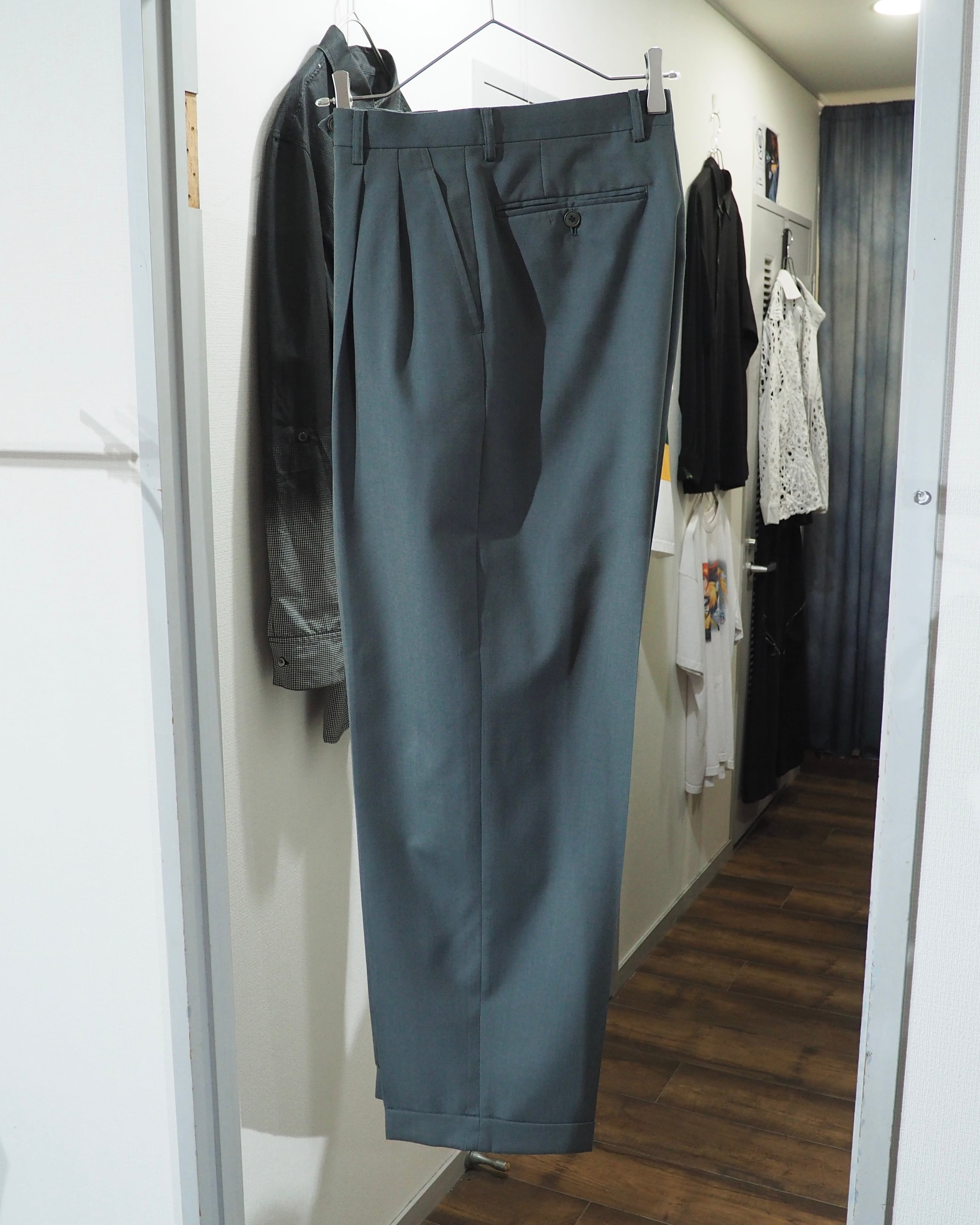 1980 - 90s " SUIVI HOMME " Beautiful Sage Green Color Special Vintage Set up