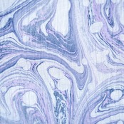 「露草色と宵桜」アクセントマーブル〜近江ちぢみ