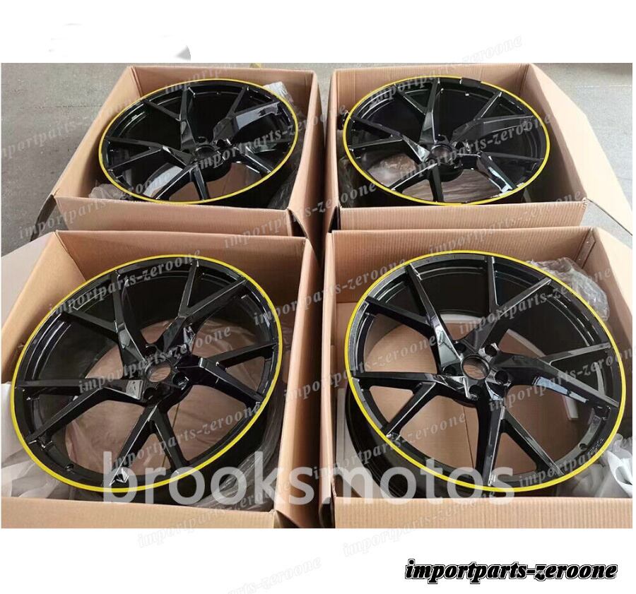 23インチ M STYLE GLOSS YELLOW LINE ホイール ランボルギーニ ウルス