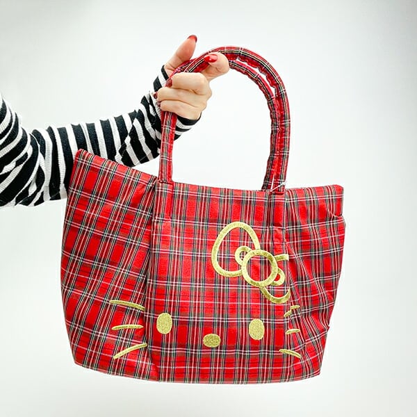 サンリオ ハローキティ トートバッグ (レッドチェック) ルートート