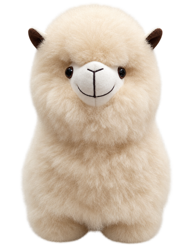 アルパカ純毛人形 25cm 白 Ai | ALPACA WORLD