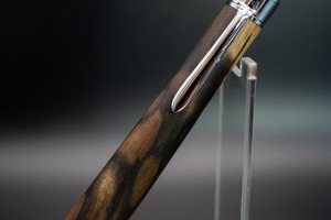 【魅惑の黒い紋様】 黒柿孔雀杢 極上 silver BP