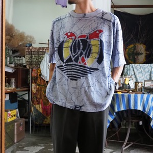 90's Souvenir Batik Two-Sided Print T-Shirt XXL スーベニア バティック柄 Tシャツ