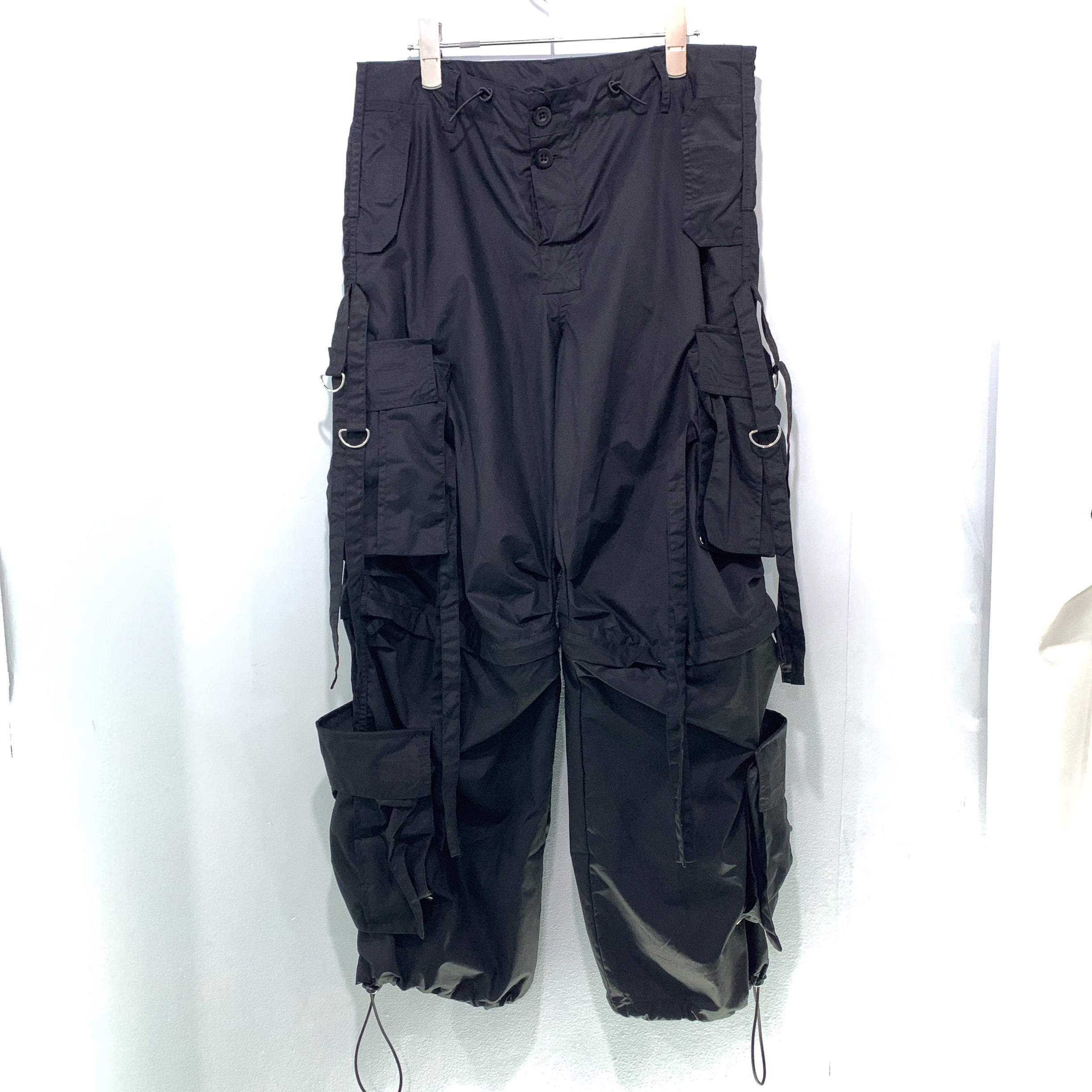 UK LABEL】 Techno pants military テクノパンツ ブラック | ブランド