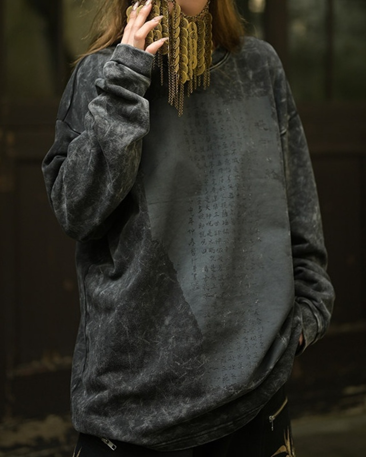 般若心経 Sweatshirt【G1070】