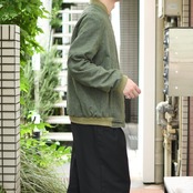 wool×cotton reversible blouson