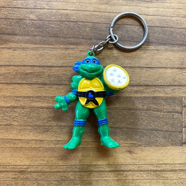 Teenage Mutant Ninja Turtles Leonardo pizza figure keychain