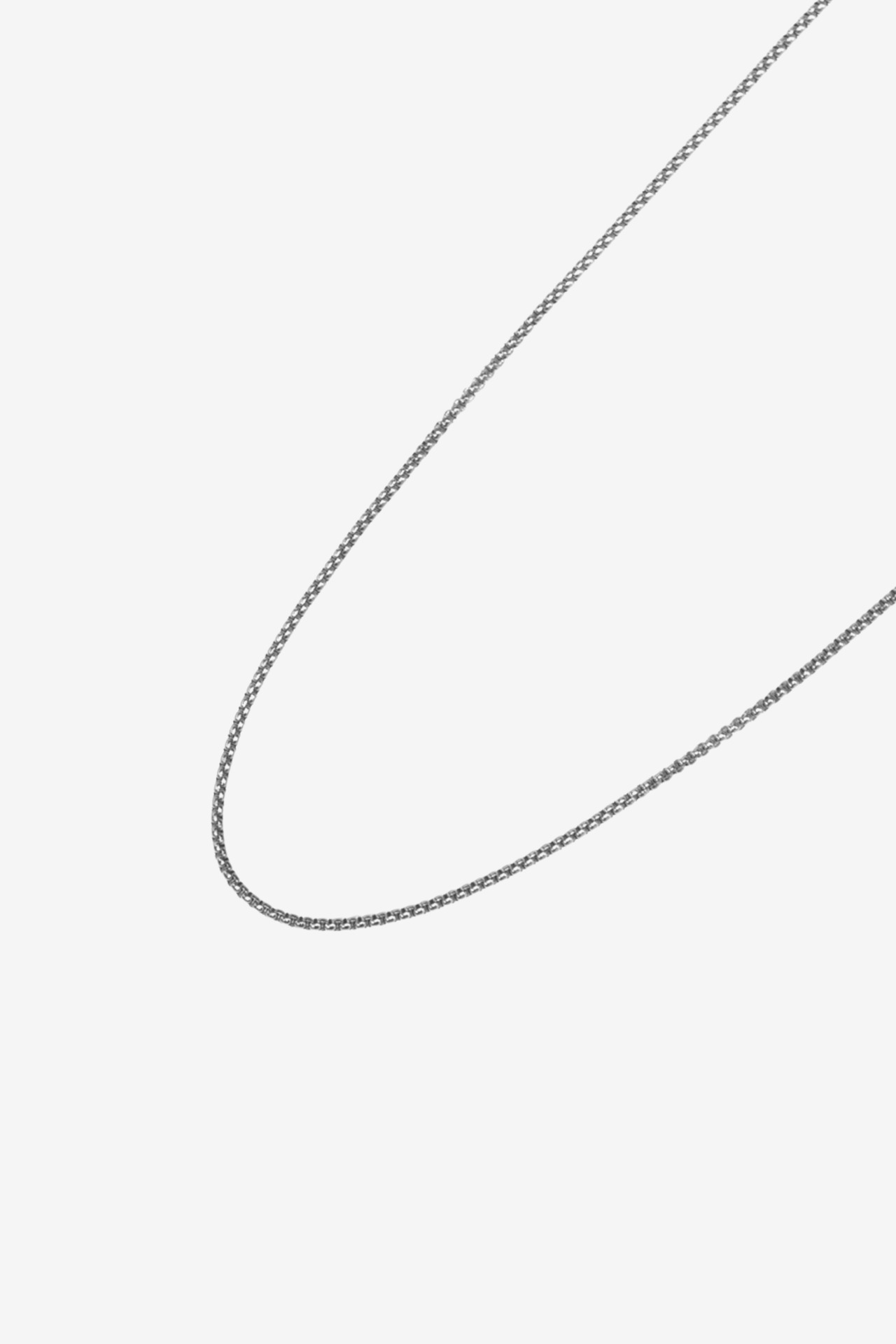 5/2(sat)発売【Box Glow Skin Necklace】 / SILVER
