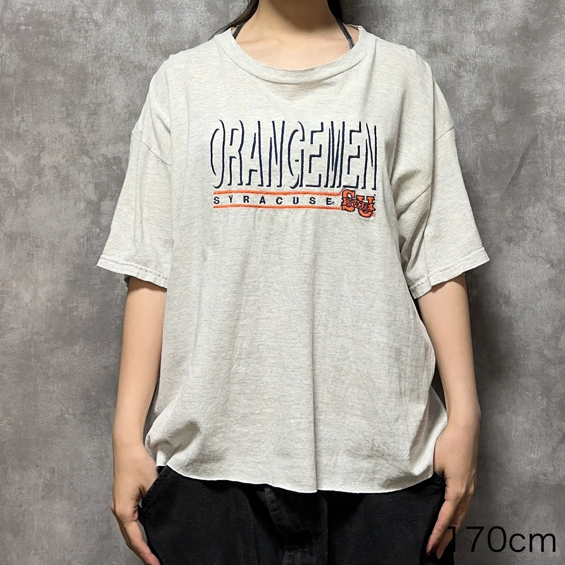 ショート丈リメイク】TULTEX 半袖Tシャツ XL 刺繍 | 古着屋OLDGREEN