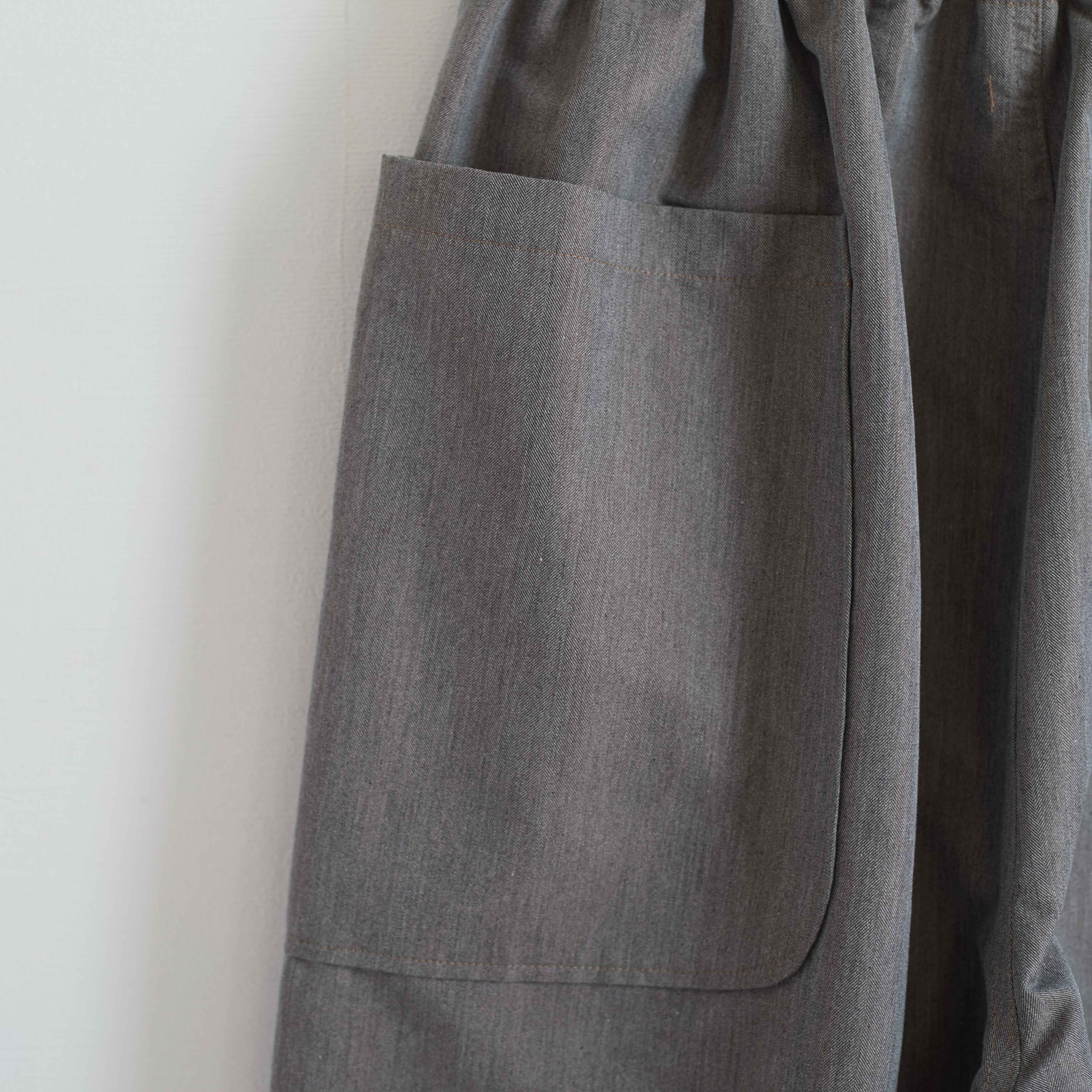 holk ホーク イージーパンツ  グレー 2 holk(ホーク)/ side pocket pants/ brown beige | えがお洋品店