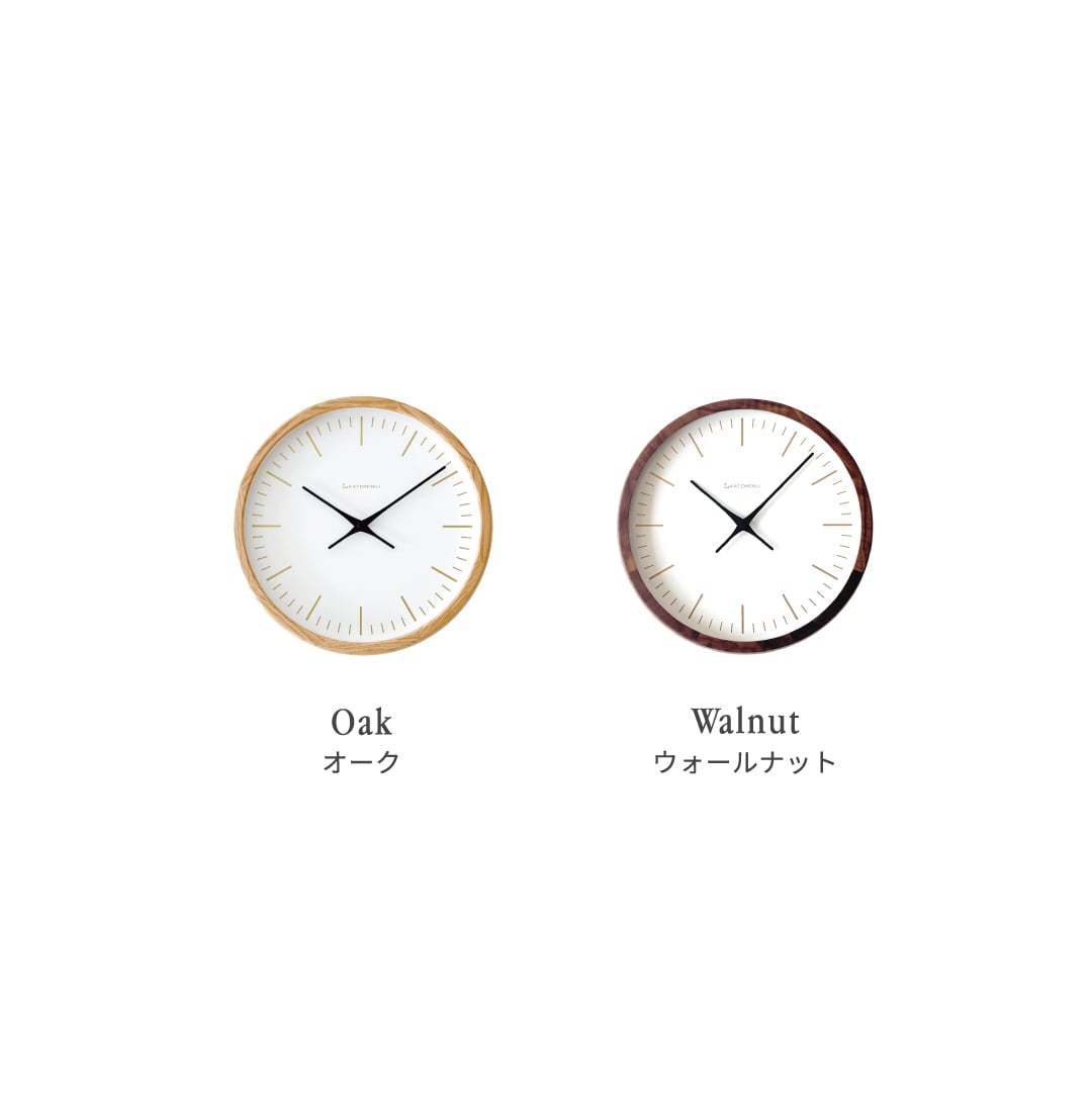KATOMOKU muku clock 18 オーク km-129OA 掛け時計 | 加藤木工株式会社
