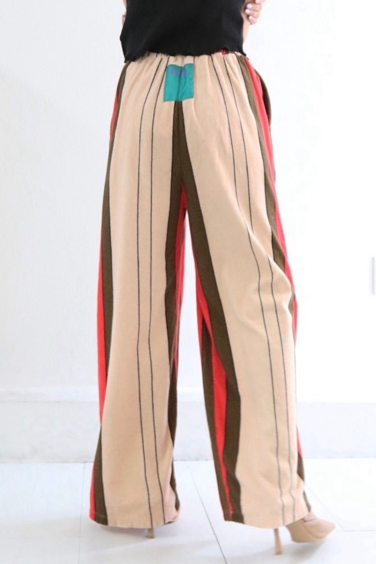 【STEVIE 】PILE STRIPE LONG PANTS