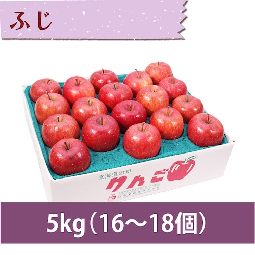 【りんご】ふじ 5kg（16〜18個）