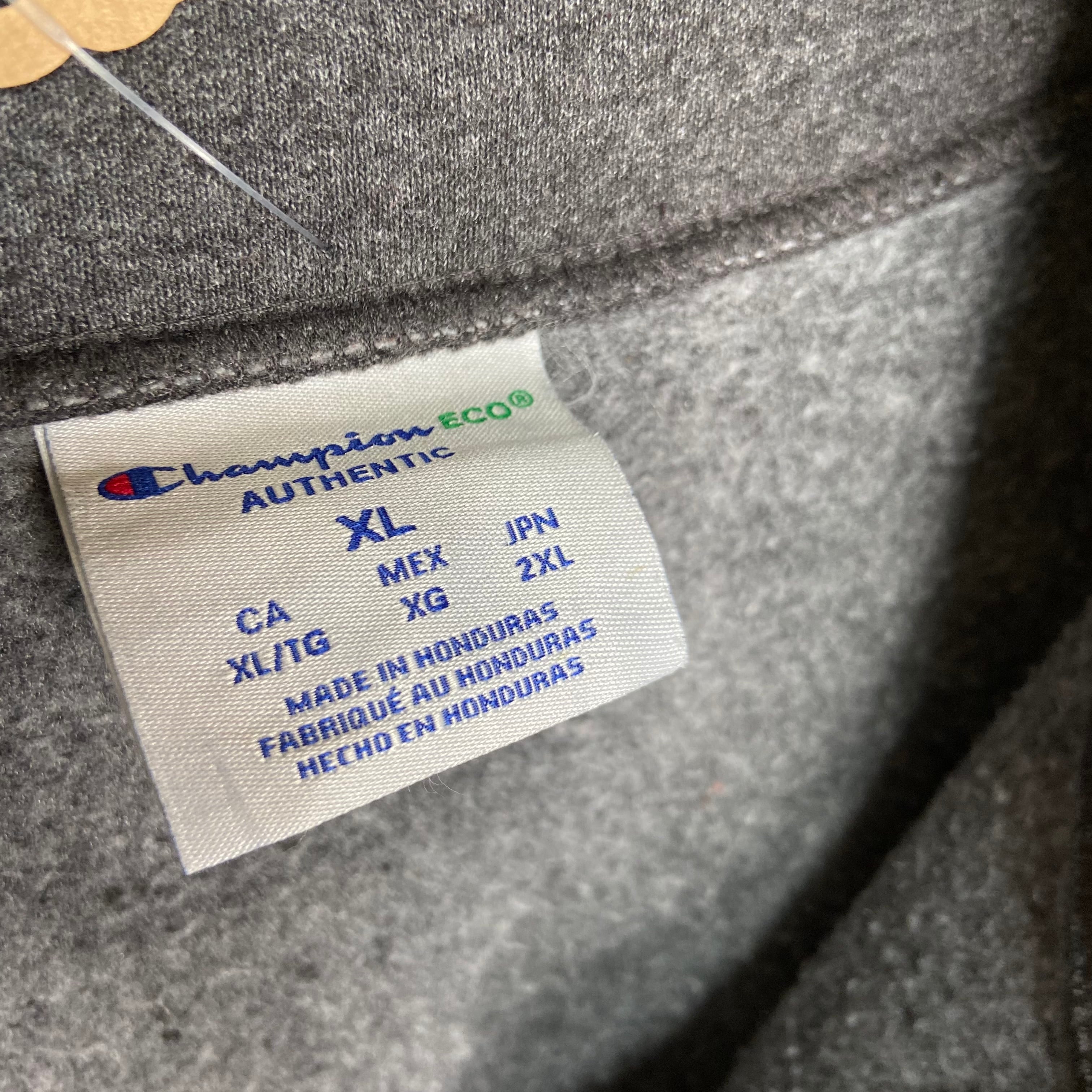 champion ハーフジップスウェット XL ワッペン ブランドタグ champion ハーフジップスウェット XL ワッペン ブランドタグ