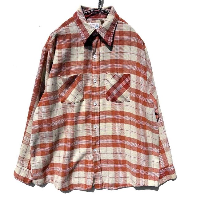 【BIG MAC JCPenney】Vintage Heavyweight Cotton Flannel Shirt【1970s-】
