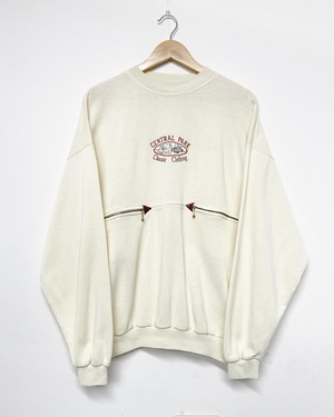 90sCentralParkClassicClothing Cotton/Acrylic Embroidery Design Sweater/XL