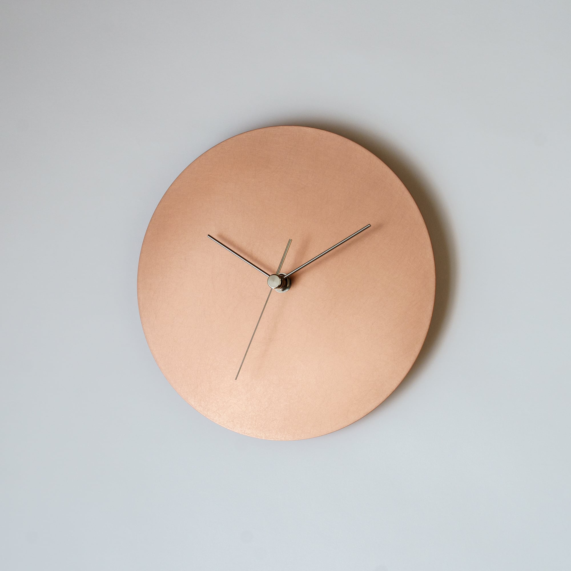 minimal wall clock 220 _ plain / copper 壁掛け時計 220 無地 / 銅
