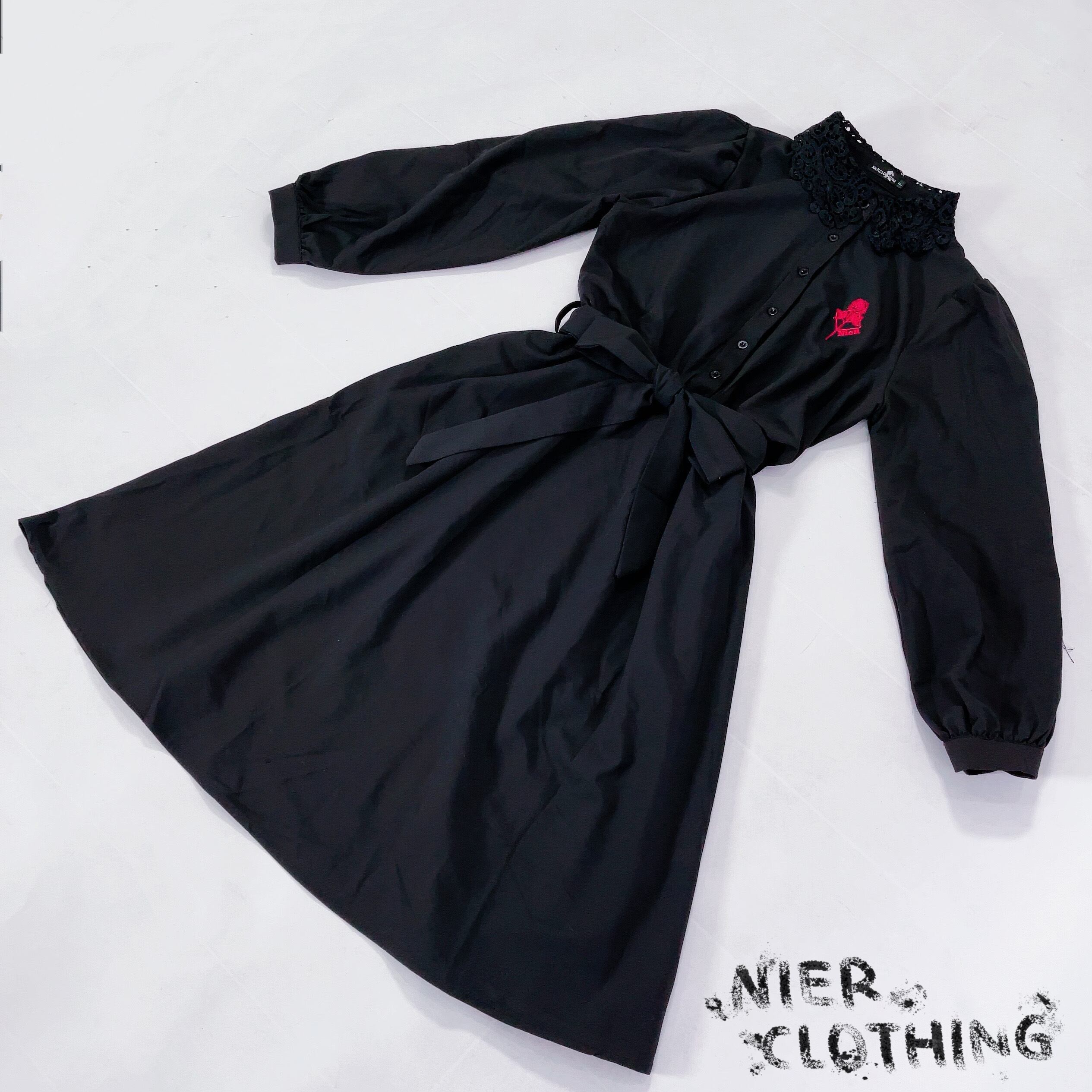 RED ROSEレース襟ワンピース | NIER CLOTHING