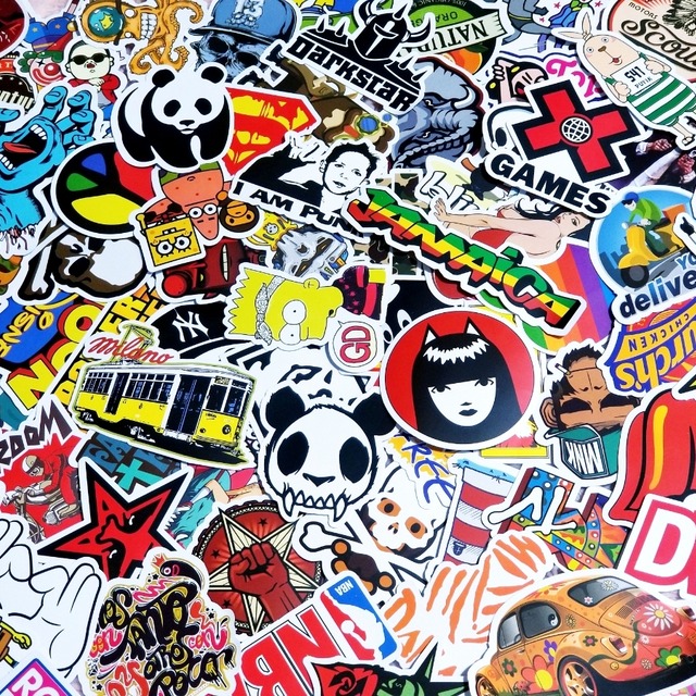 ステッカー ストリート アート ポップ スケボー スノボー スーツケース 大量 100枚 並行輸入品 Gave 24universe
