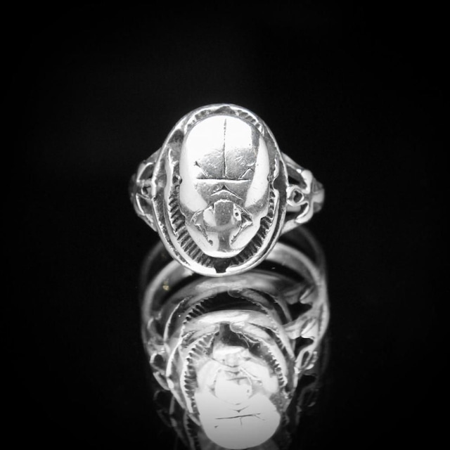 Vintage Scarab Silver Ring [STERLING] Souvenir Vintage