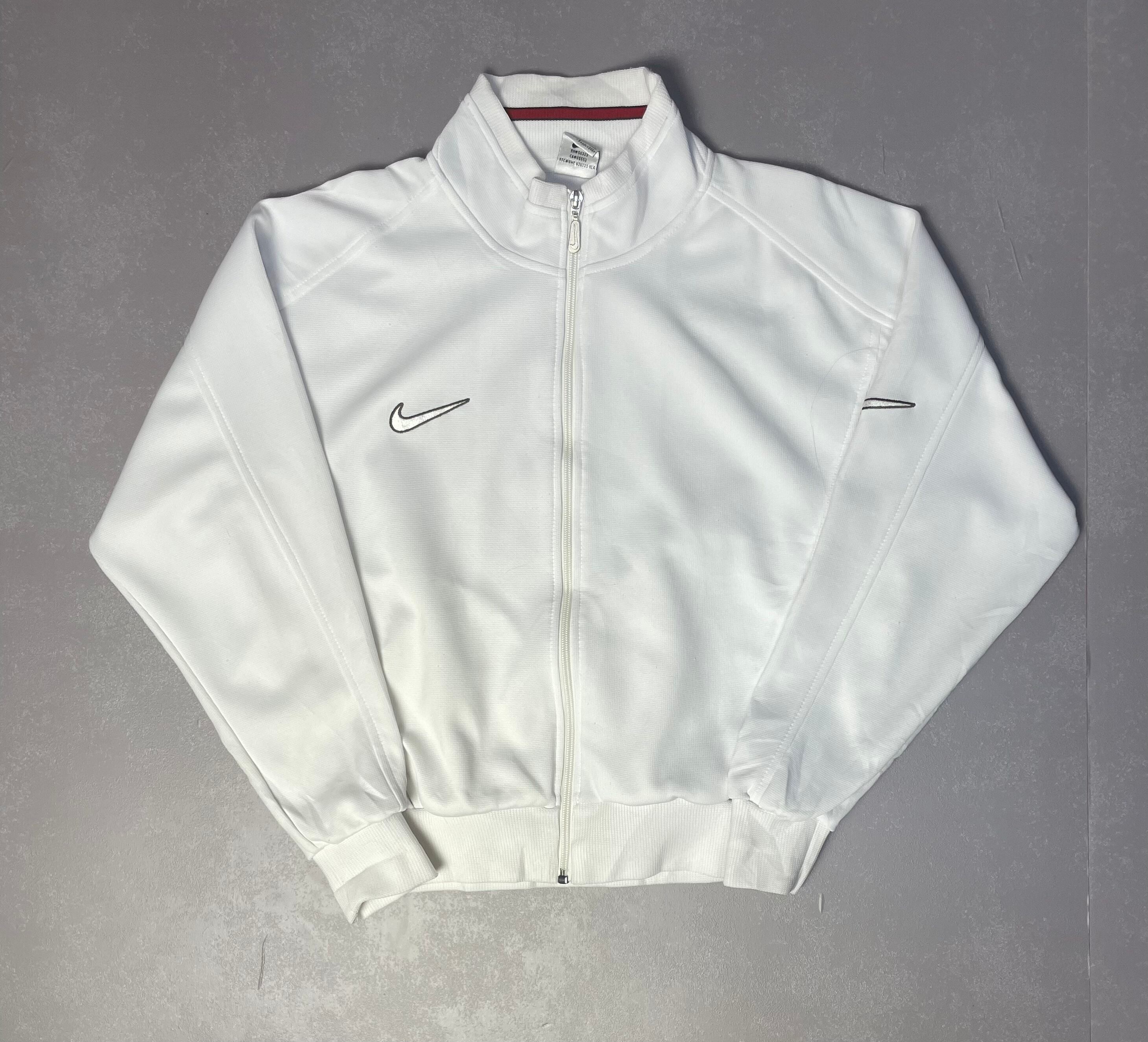 NIKE ナイキ スウォッシュ ワンポイントロゴ メンズL 古着 スウェットパーカーホワイト スポーツ【パーカー】