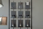 【4SET】Pillar Shelf -L- BK/棚受けレール用金具/シェルフ/ディスプレイ/店舗什器