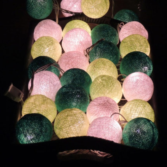 4 メートル 35 綿ボールライトフェスティバルロマンチックなナヴィダード LED フェアリーストリングライトバックライトパーティークリスマスのテーブルの木の装飾